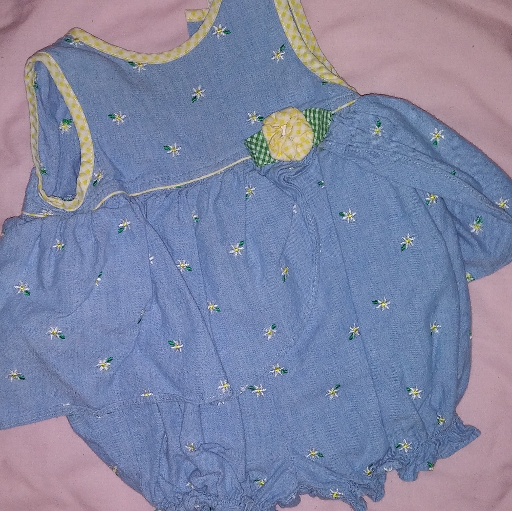 Baby spring jean one piece